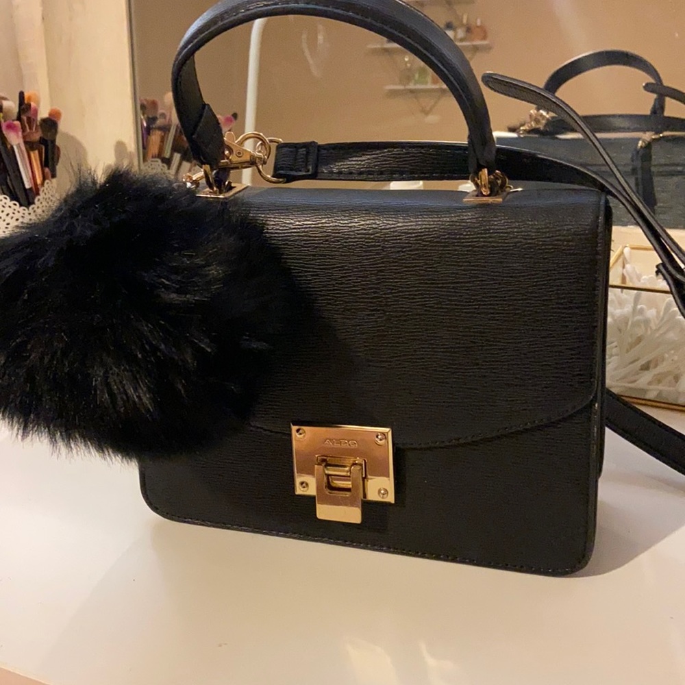Aldo black cross body purse